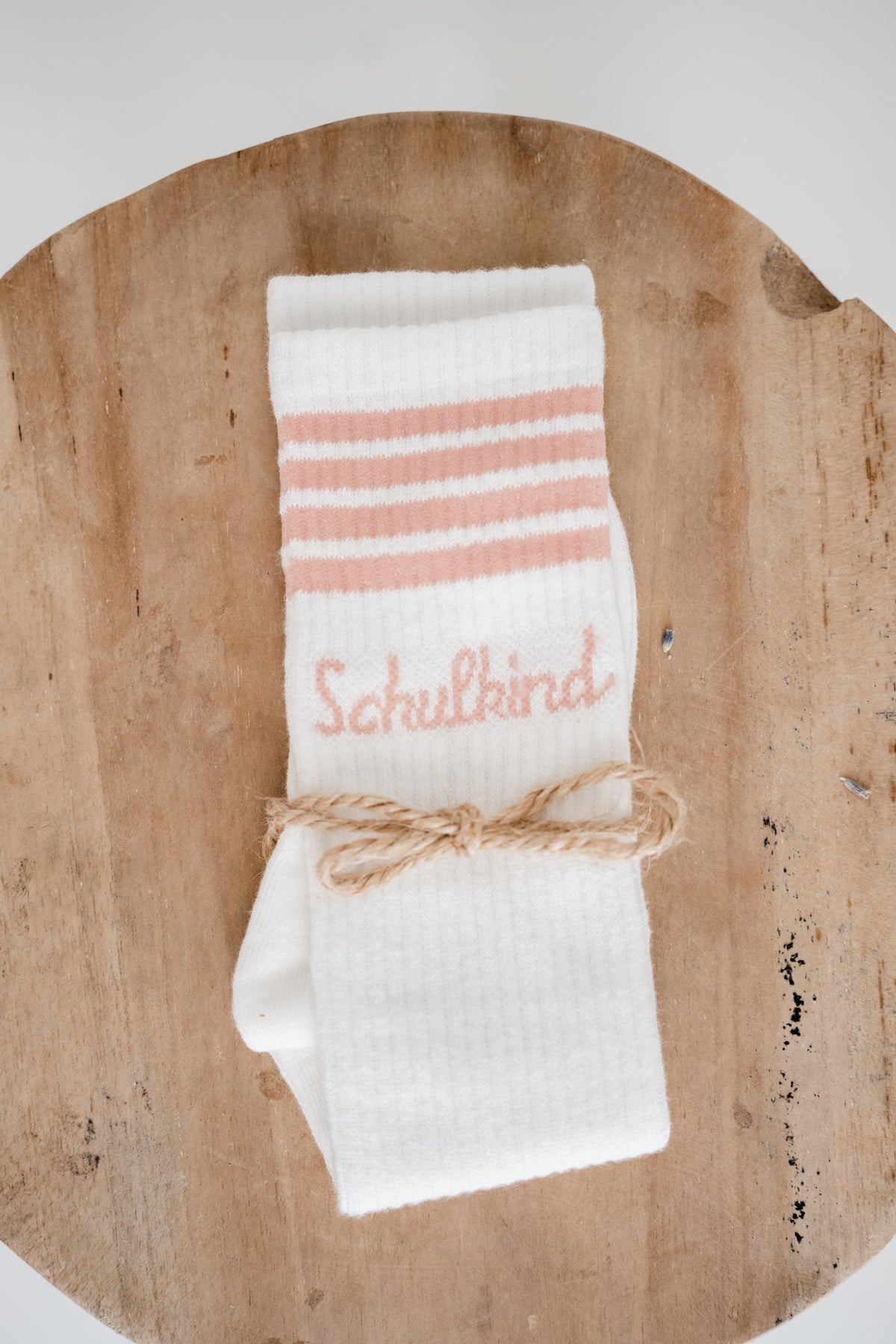 Geschenk zur Einschulung - SCHULKINDSOCKE rosa
