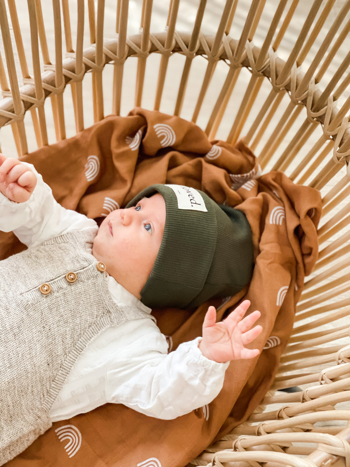 MÜTZE loved. - Farbe: OLIVE - alle Größen -