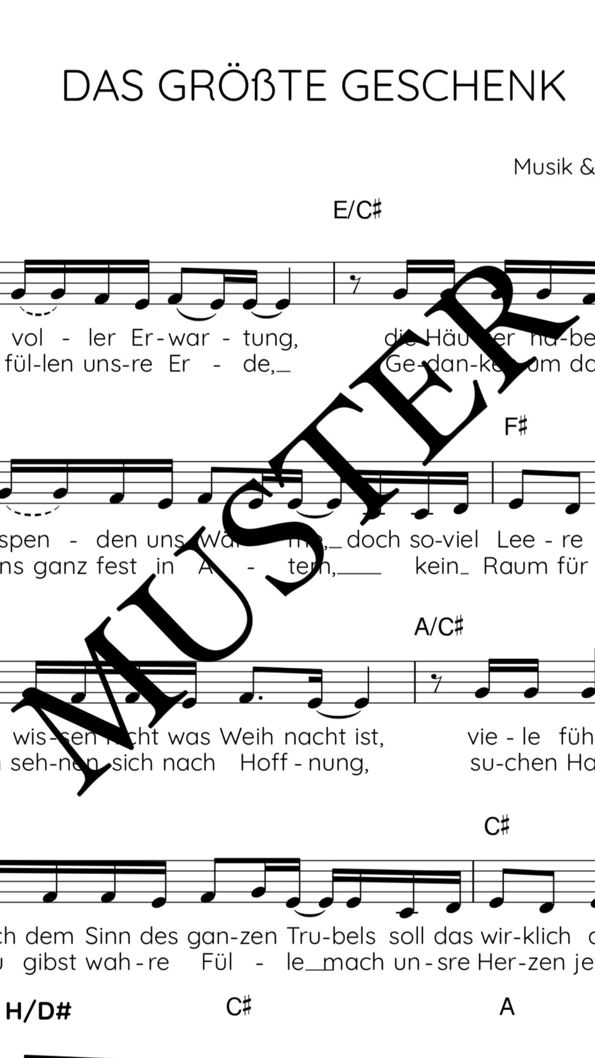 DAS GRÖSSTE GESCHENK - PLAYBACK